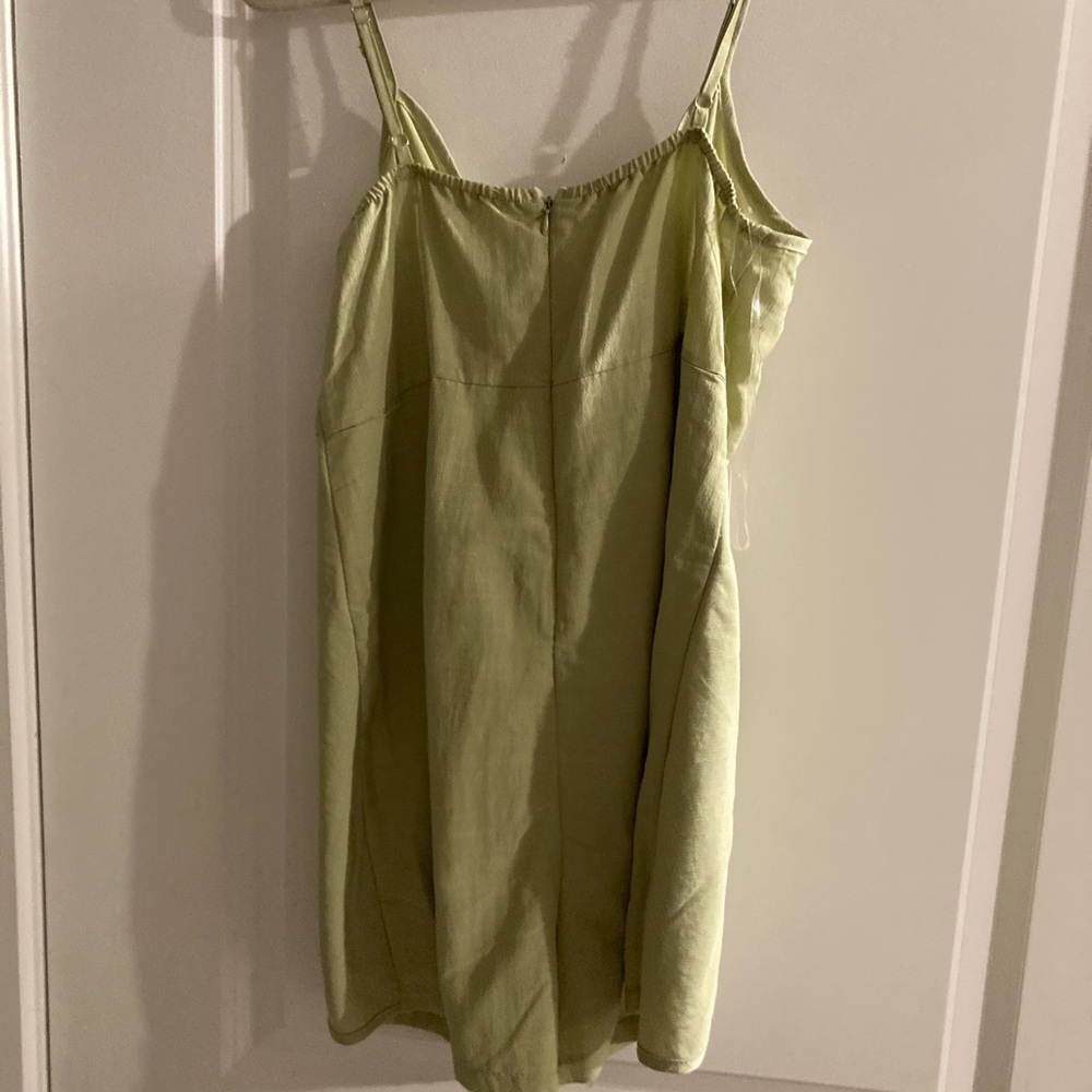 Fashion Nova Green Jumpsuit with Minimalist Silhouette